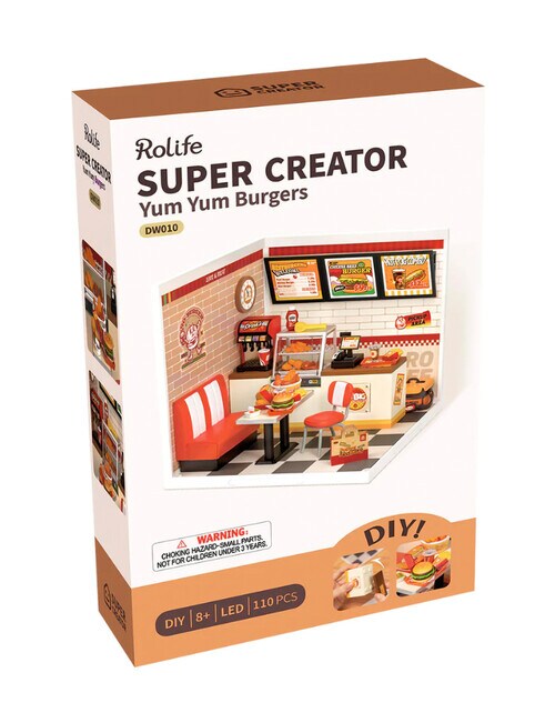 DIY Kits Rolife Super Creator Yum Yum Burgers, DW010 product photo