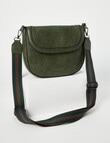 Pronta Moda Rounded Crossbody Bag, Olive product photo