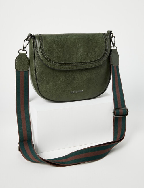 Pronta Moda Rounded Crossbody Bag, Olive product photo