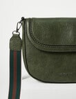 Pronta Moda Rounded Crossbody Bag, Olive product photo View 03 S