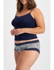 Jockey Woman Paris Cotton Boyleg Brief, Tapestry Romance product photo View 02 S