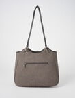 Pronta Moda Wave Tote Bag, Grey product photo View 02 S
