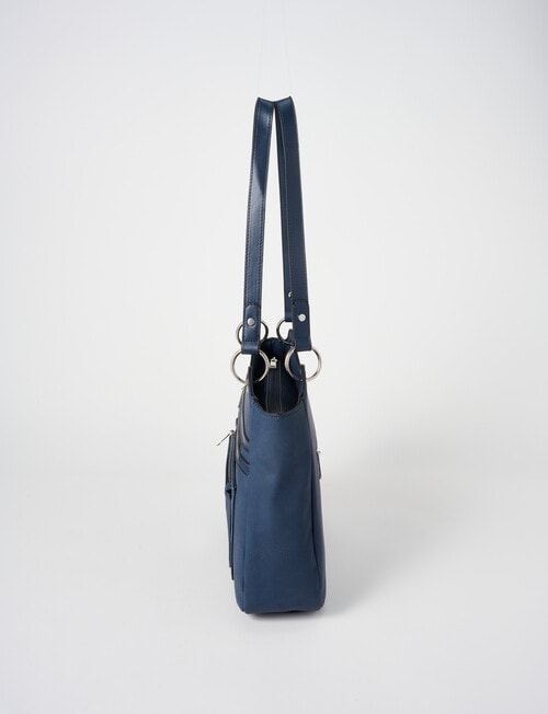 Pronta Moda Wave Tote Bag, Calypso Blue product photo View 04 L