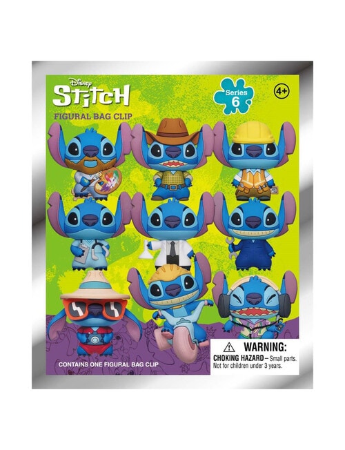 Lilo & Stitch 3D Foam Bag Clips, Series 6, Assorted - Action Figures