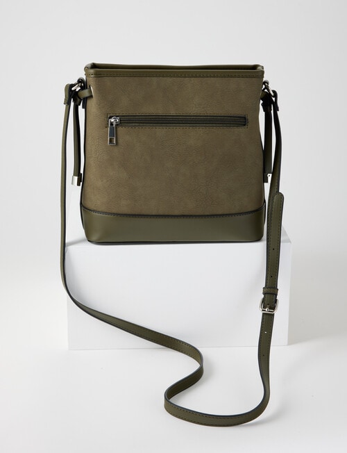 Pronta Moda Bucket Crossbody Bag, Olive product photo View 02 L