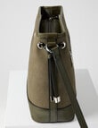 Pronta Moda Bucket Crossbody Bag, Olive product photo View 03 S
