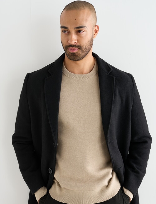 L+L Mason Car Coat, Black product photo View 05 L