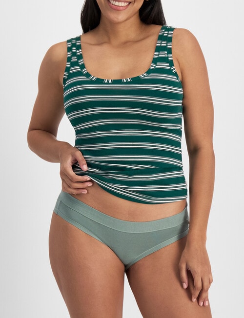 Jockey Woman Comfort Classic Cotton Boyleg Brief, 2-Pack, Ceramic & Twilight Teal product photo View 04 L