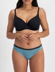 Jockey Woman Cotton Bikini Brief, 3-Pack, Meni, Strip & Teal product photo