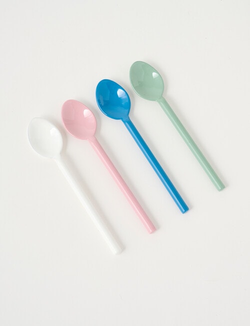 Porto Harper Enamel Teaspoons, Set of 4, Mixed product photo