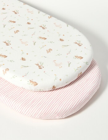 Little Bundle Bedside Sleeper Fitted Sheets, 2-Pack, Meadow product photo
