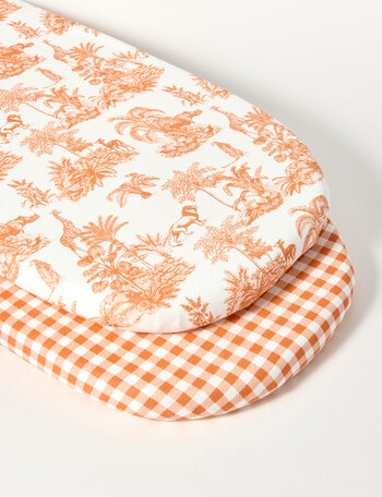 Little Bundle Bedside Sleeper Fitted Sheets, 2-Pack, Safari product photo