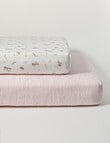 Little Bundle Cot Fitted Sheets, 2-Pack, Meadow product photo