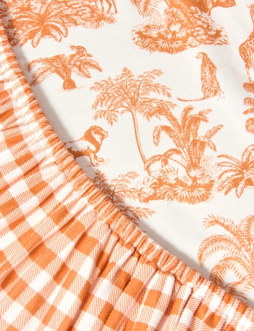 Little Bundle Cot Fitted Sheets, 2-Pack, Safari product photo View 02 L