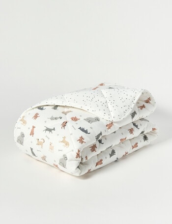 Little Bundle Reversible Cot Comforter, Puppies product photo