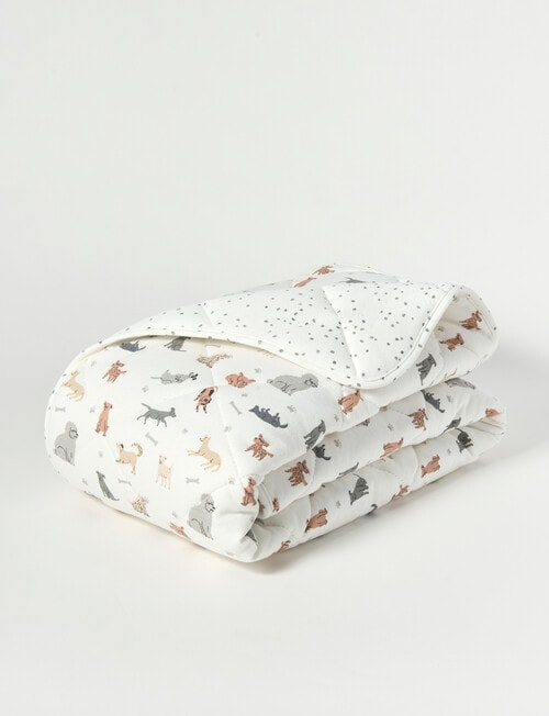 Little Bundle Reversible Cot Comforter, Puppies product photo