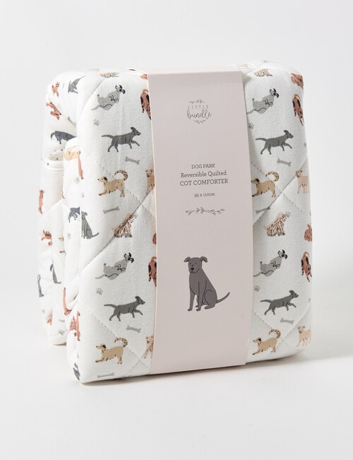 Little Bundle Reversible Cot Comforter, Puppies product photo View 03 L