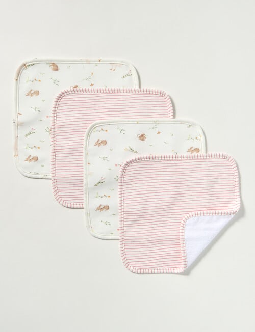 Little Bundle Face Washers, 4-Pack, Meadow product photo