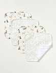 Little Bundle Face Washers, 4-Pack, Puppies product photo