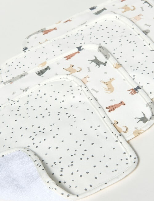 Little Bundle Face Washers, 4-Pack, Puppies product photo View 02 L