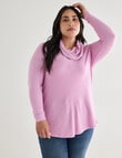 Studio Curve Supersoft Chevron Top, Peony Pink product photo