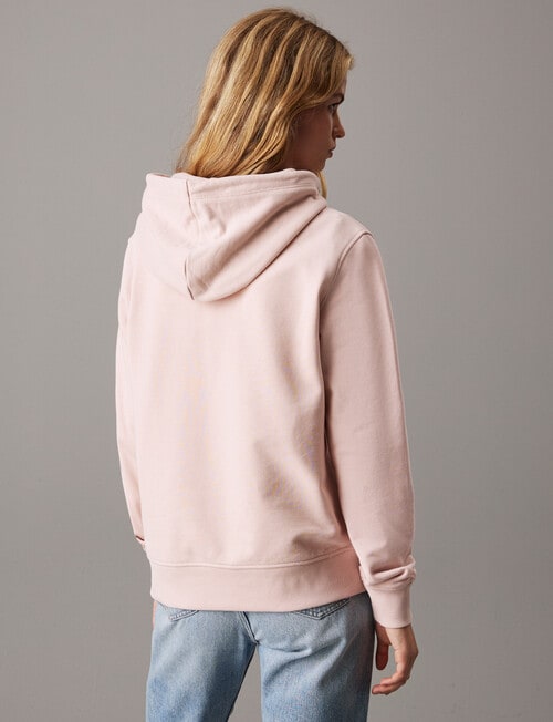 Calvin Klein Embroidered Regular Hoodie, Peach Whip product photo View 02 L