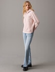Calvin Klein Embroidered Regular Hoodie, Peach Whip product photo View 04 S