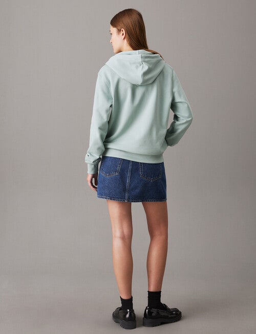 Calvin Klein Embroidered Regular Hoodie, Jadeite product photo View 02 L