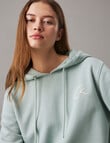 Calvin Klein Embroidered Regular Hoodie, Jadeite product photo View 03 S