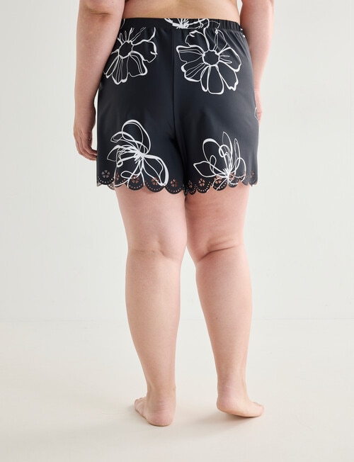 Zest Resort Curve Knit Boardshort, Stencil Floral product photo View 02 L