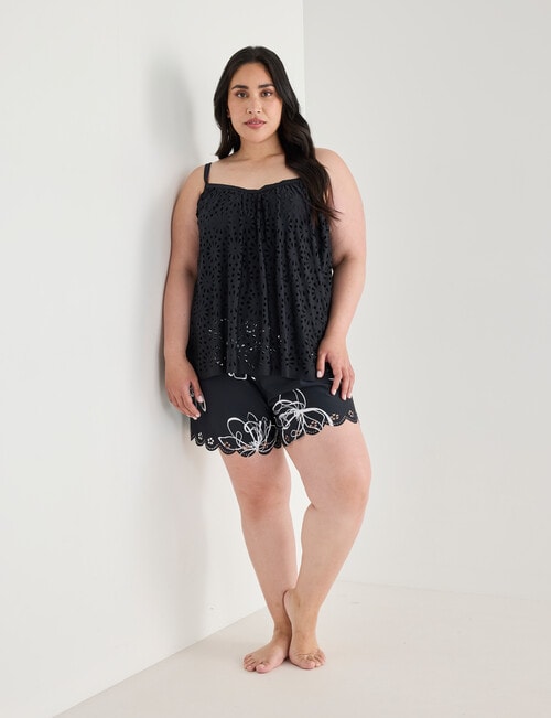 Zest Resort Curve Knit Boardshort, Stencil Floral product photo View 03 L