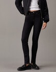 Calvin Klein Mid Rise Skinny Jean, Rinse Blue product photo