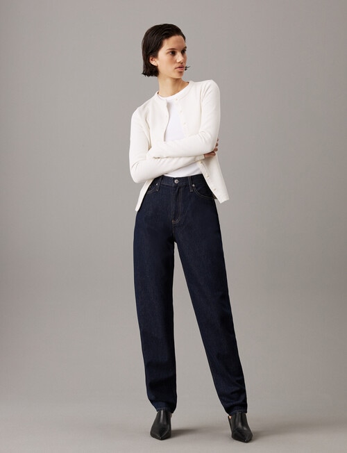 Calvin Klein Mom Jean, Rinse Blue product photo View 03 L