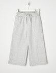 Mac & Ellie Tape Detail Wide Leg Trackpant, Grey Marle product photo