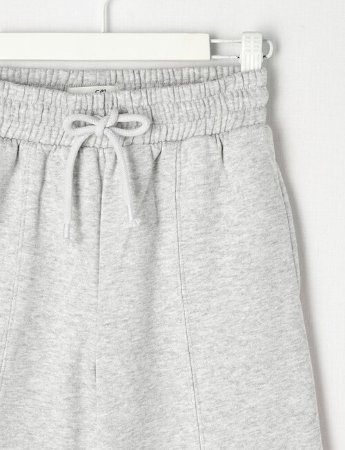 Mac & Ellie Tape Detail Wide Leg Trackpant, Grey Marle product photo View 02 L