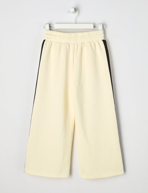 Mac & Ellie Tape Detail Wide Leg Trackpant, Vanilla product photo View 03 L