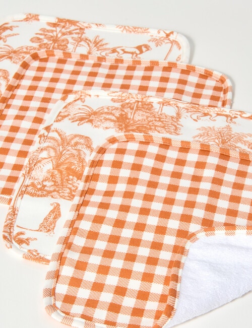 Little Bundle Face Washers, 4-Pack, Safari product photo View 02 L