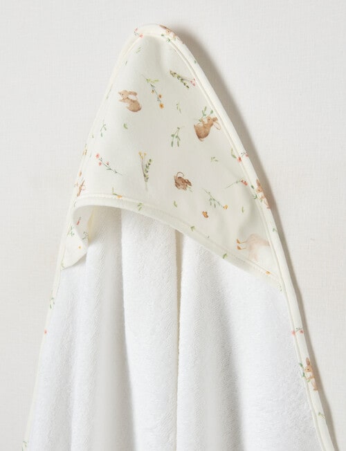 Little Bundle Hooded Towel, Meadow product photo View 02 L