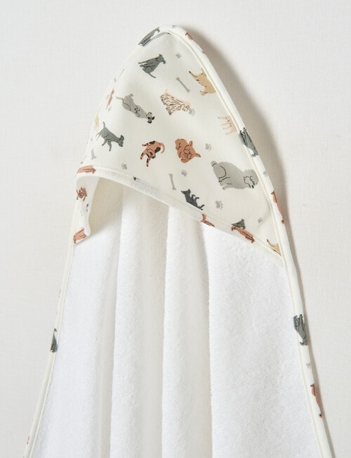 Little Bundle Hooded Towel, Puppies product photo View 02 L