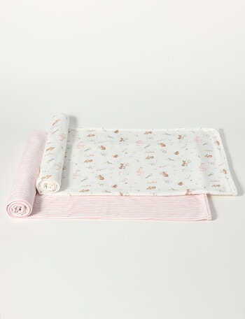 Little Bundle Jersey Wrap, 2-Pack, Meadow product photo