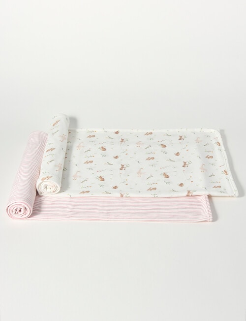 Little Bundle Jersey Wrap, 2-Pack, Meadow product photo