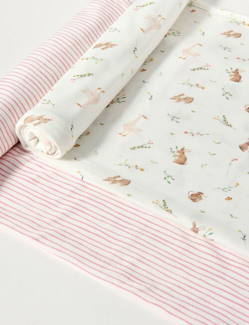 Little Bundle Jersey Wrap, 2-Pack, Meadow product photo View 02 L