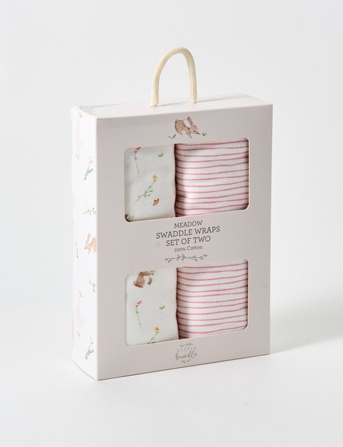 Little Bundle Jersey Wrap, 2-Pack, Meadow product photo View 03 L