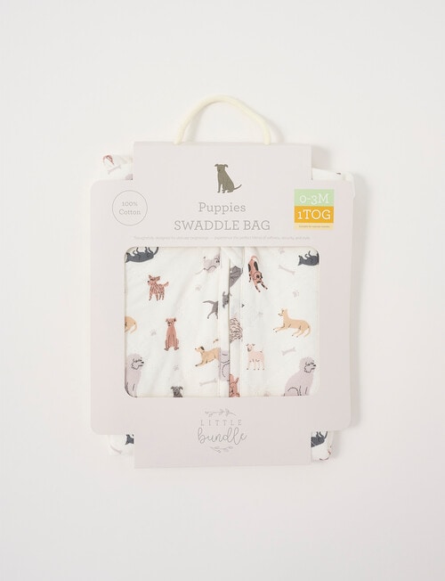 Little Bundle Swaddle 1T, Puppies, 0-3m product photo View 02 L