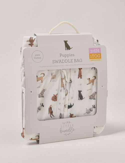 Little Bundle Swaddle 1T, Puppies, 3-6m product photo View 02 L