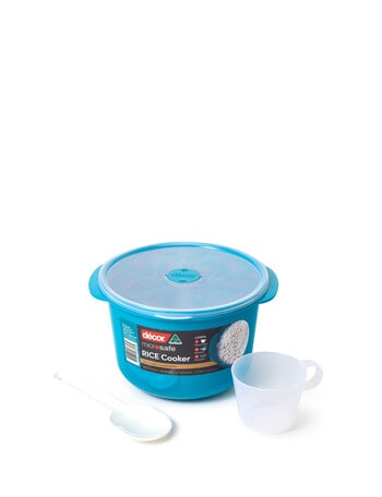 D&Eacute;COR Microsafe Rice Cooker, 2.75L, Teal product photo