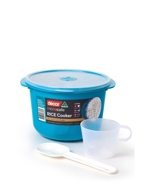 D&Eacute;COR Microsafe Rice Cooker, 2.75L, Teal product photo View 02 L
