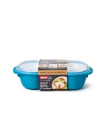 D&Eacute;COR Microsafe 3 n 1 Egg Cooker, Teal product photo
