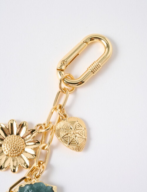 Whistle Accessories Stone Bag Charm, Gold Tone product photo View 04 L