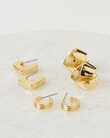 Whistle Accessories Mixed Earring Set, 3-Pack, Gold Tone product photo View 02 S